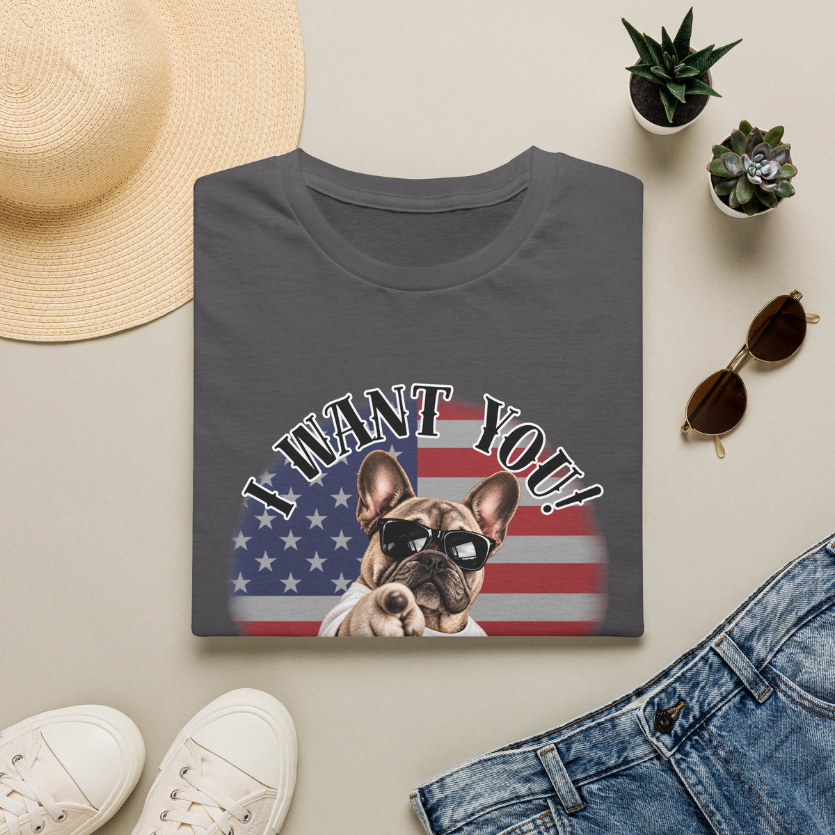 I WANT YOU!...To Pay the Cheese Tax! – French Bulldog - Supersoft Unisex T-shirt