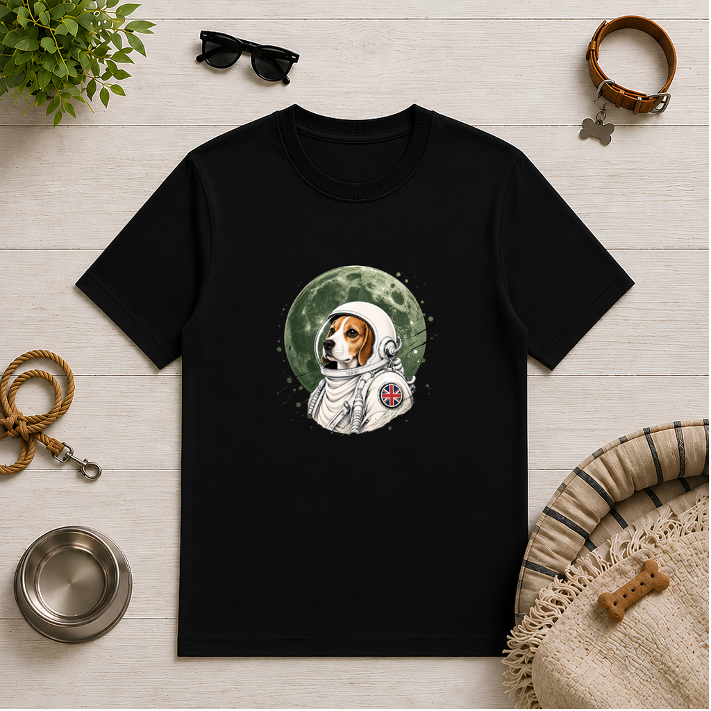 One Small Step for Dogkind – Beagle Astronaut T-Shirt