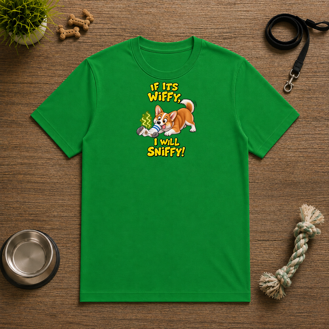 If It’s Wiffy, I Will Sniffy! – Funny Corgi T-Shirt
