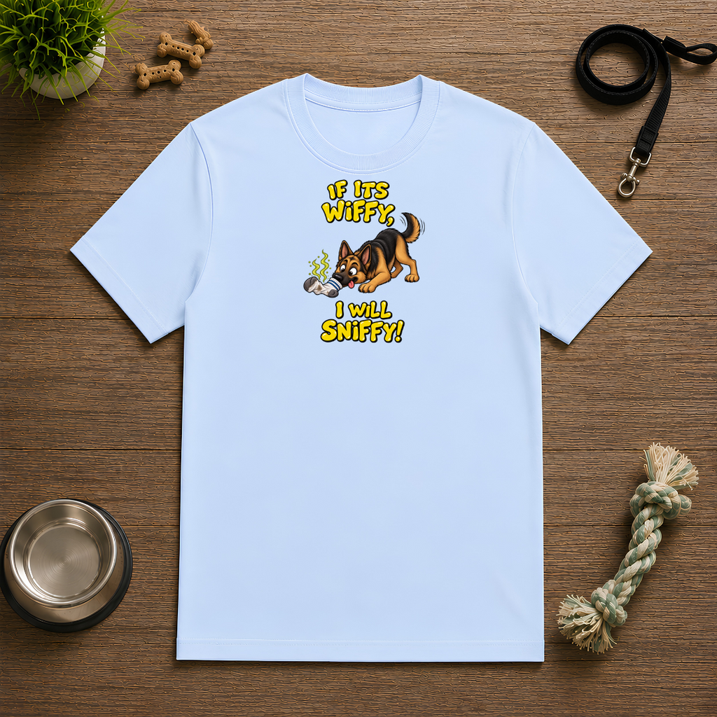 If It’s Wiffy, I Will Sniffy! – Funny German Shepherd T-Shirt