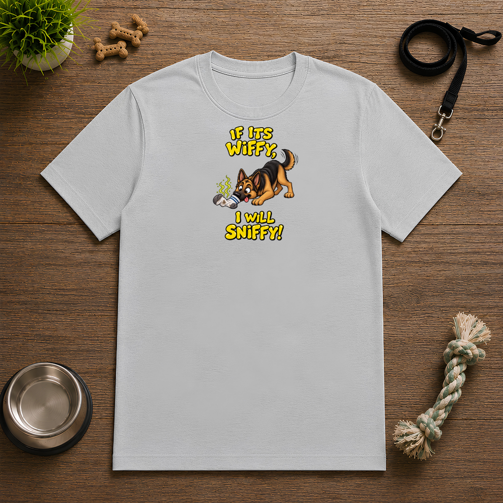 If It’s Wiffy, I Will Sniffy! – Funny German Shepherd T-Shirt