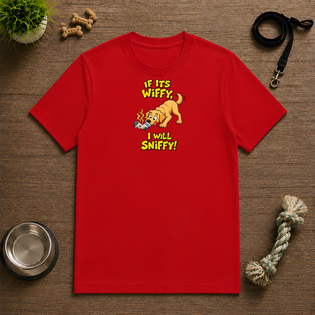 If It’s Wiffy, I Will Sniffy! – Funny Golden Retriever T-Shirt