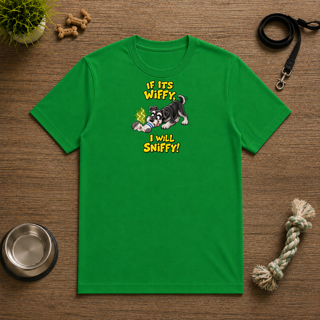 If It’s Wiffy, I Will Sniffy! – Funny Miniature Schnauzer T-Shirt