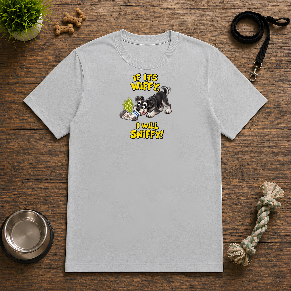 If It’s Wiffy, I Will Sniffy! – Funny Miniature Schnauzer T-Shirt