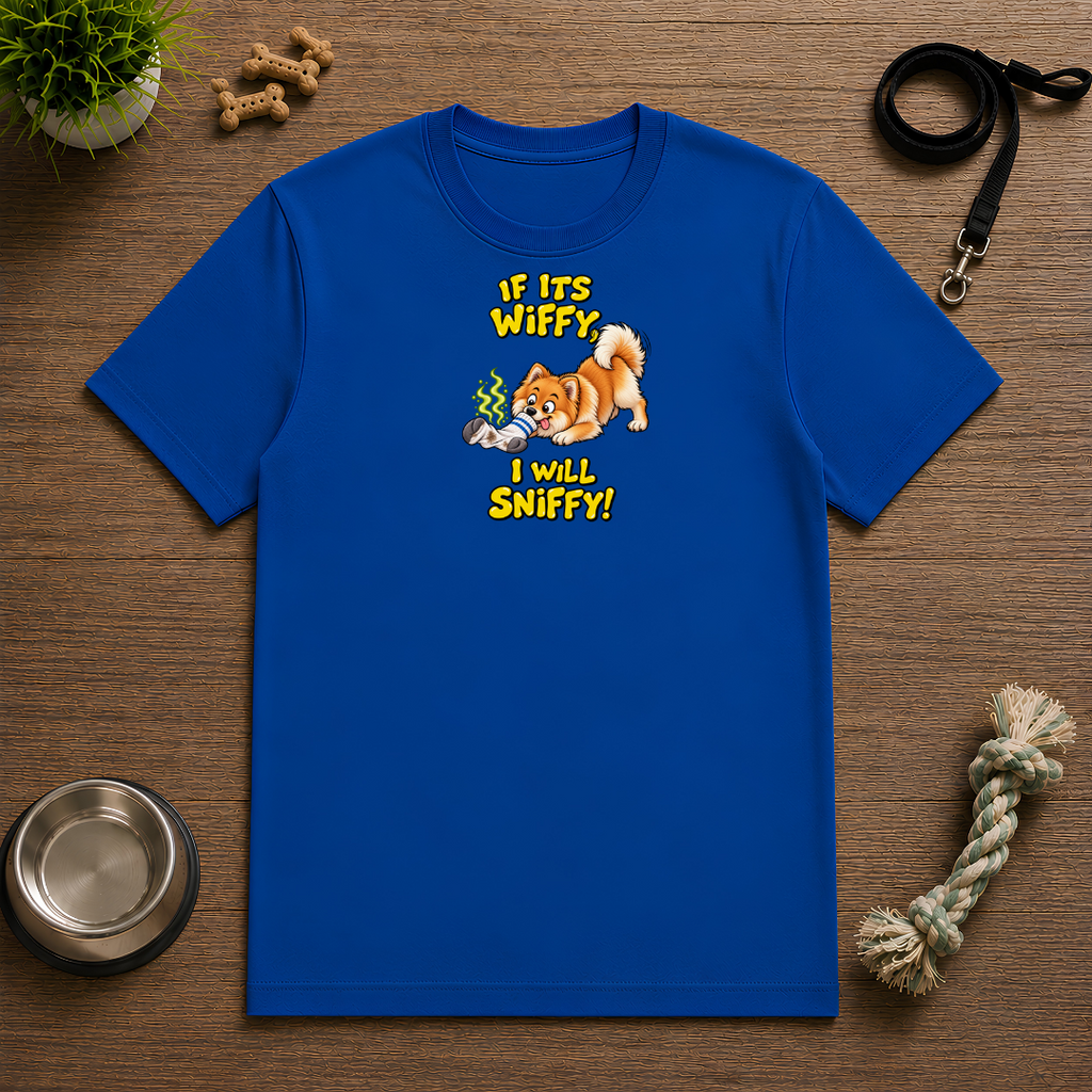 If It’s Wiffy, I Will Sniffy! – Funny Pomeranian T-Shirt