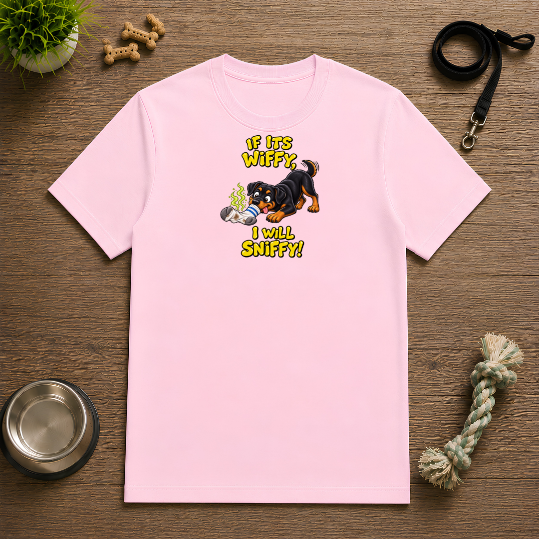 If It’s Wiffy, I Will Sniffy! – Funny Rottweiler T-Shirt
