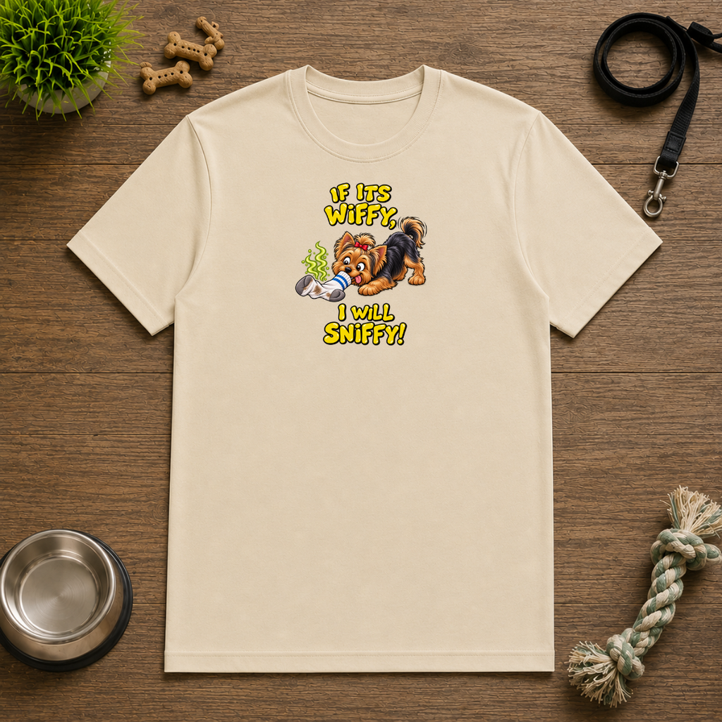 If It’s Wiffy, I Will Sniffy! – Funny Yorkshire Terrier T-Shirt