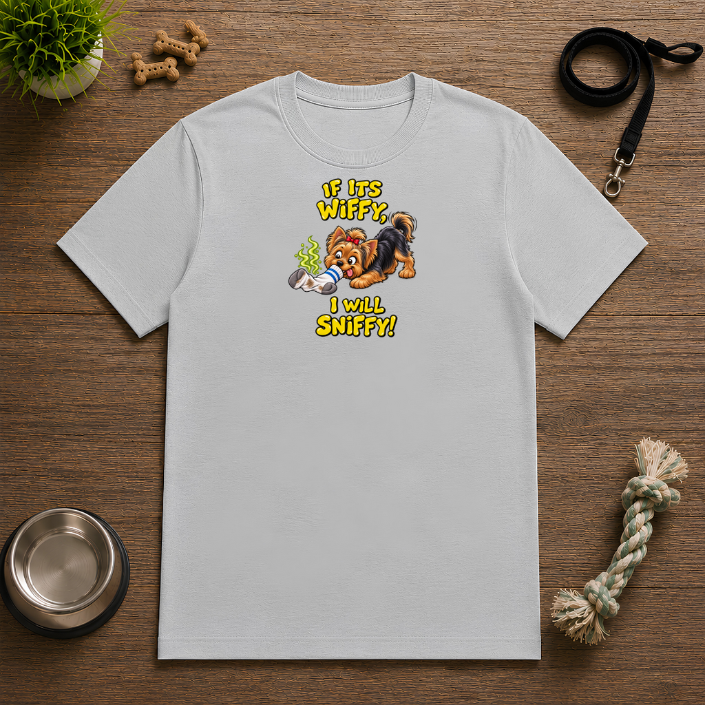 If It’s Wiffy, I Will Sniffy! – Funny Yorkshire Terrier T-Shirt