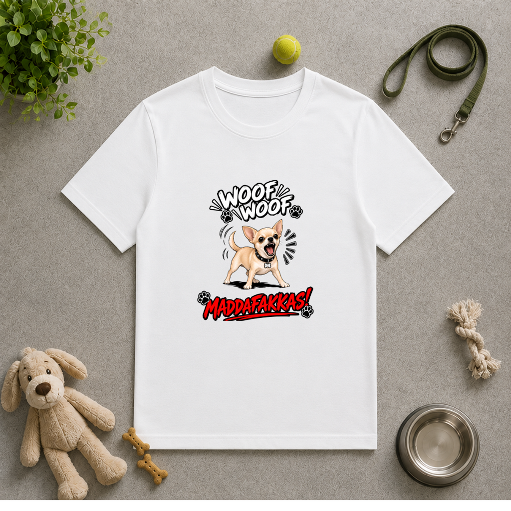 Woof Woof Maddafakkas! – Chihuahua with Attitude - Unisex T-Shirt