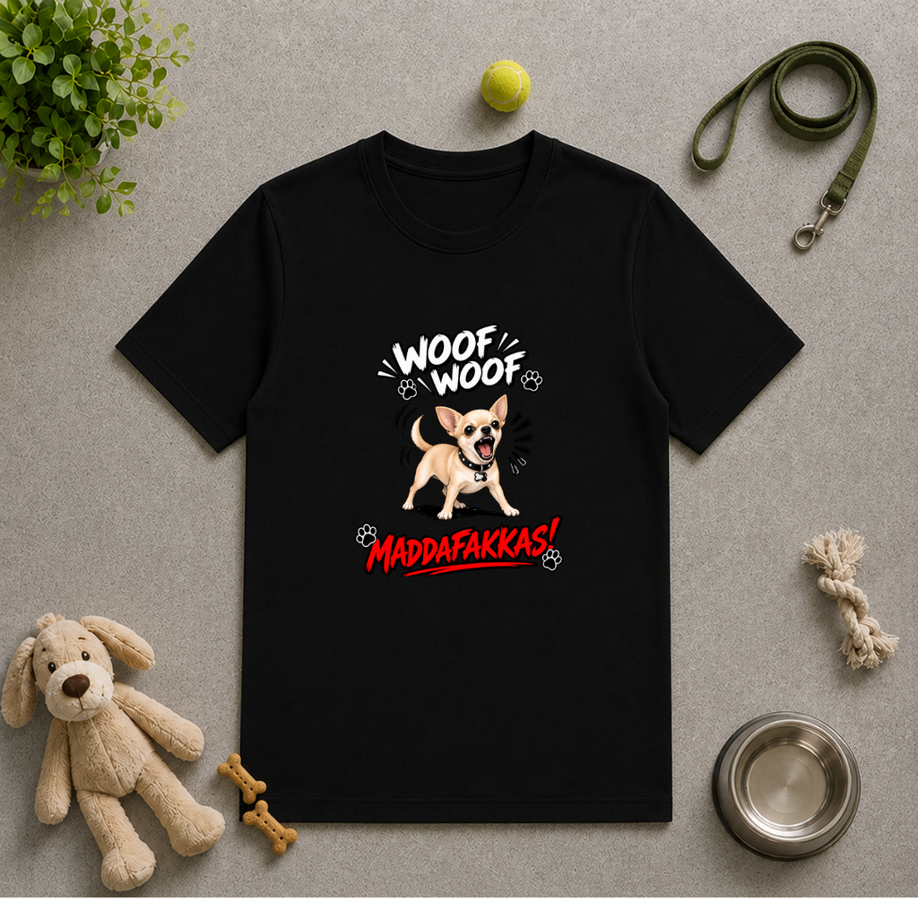Woof Woof Maddafakkas! – Chihuahua with Attitude - Unisex T-Shirt