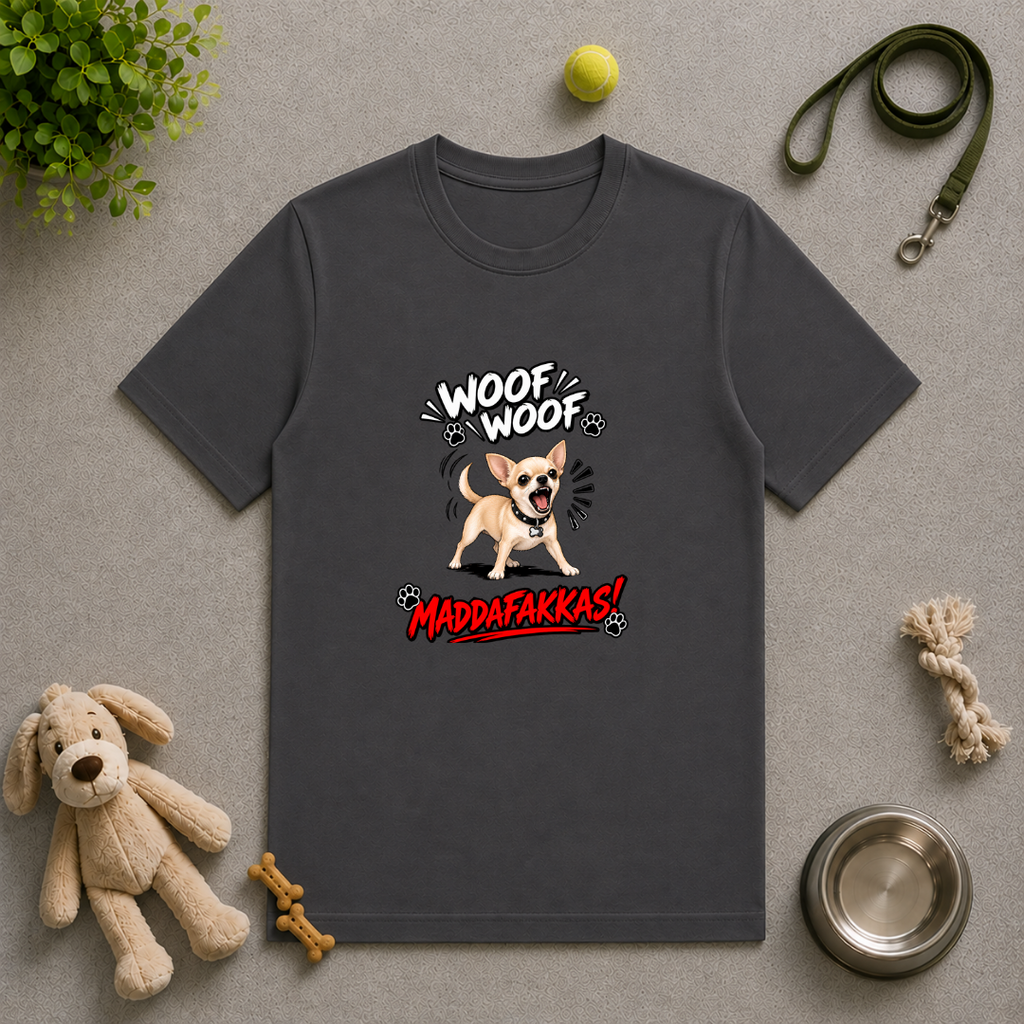 Woof Woof Maddafakkas! – Chihuahua with Attitude - Unisex T-Shirt