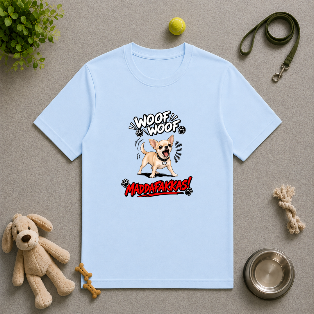 Woof Woof Maddafakkas! – Chihuahua with Attitude - Unisex T-Shirt