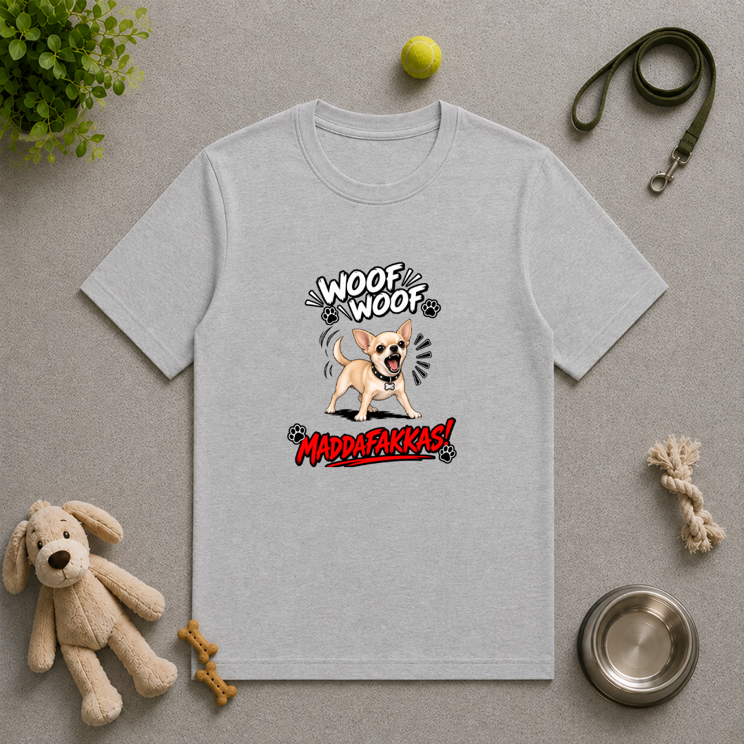 Woof Woof Maddafakkas! – Chihuahua with Attitude - Unisex T-Shirt