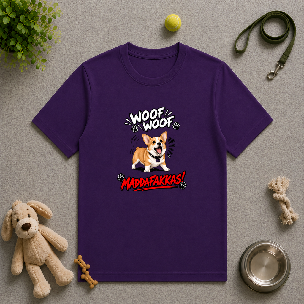 Woof Woof Maddafakkas! – Corgi with Attitude - Unisex T-Shirt