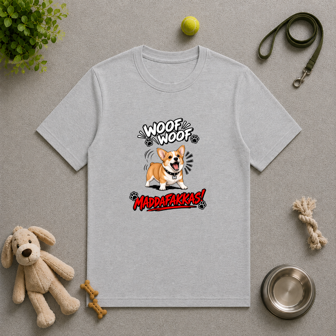 Woof Woof Maddafakkas! – Corgi with Attitude - Unisex T-Shirt