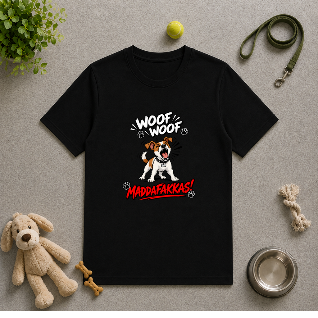 Woof Woof Maddafakkas! – Jack Russell with Attitude - Unisex T-Shirt