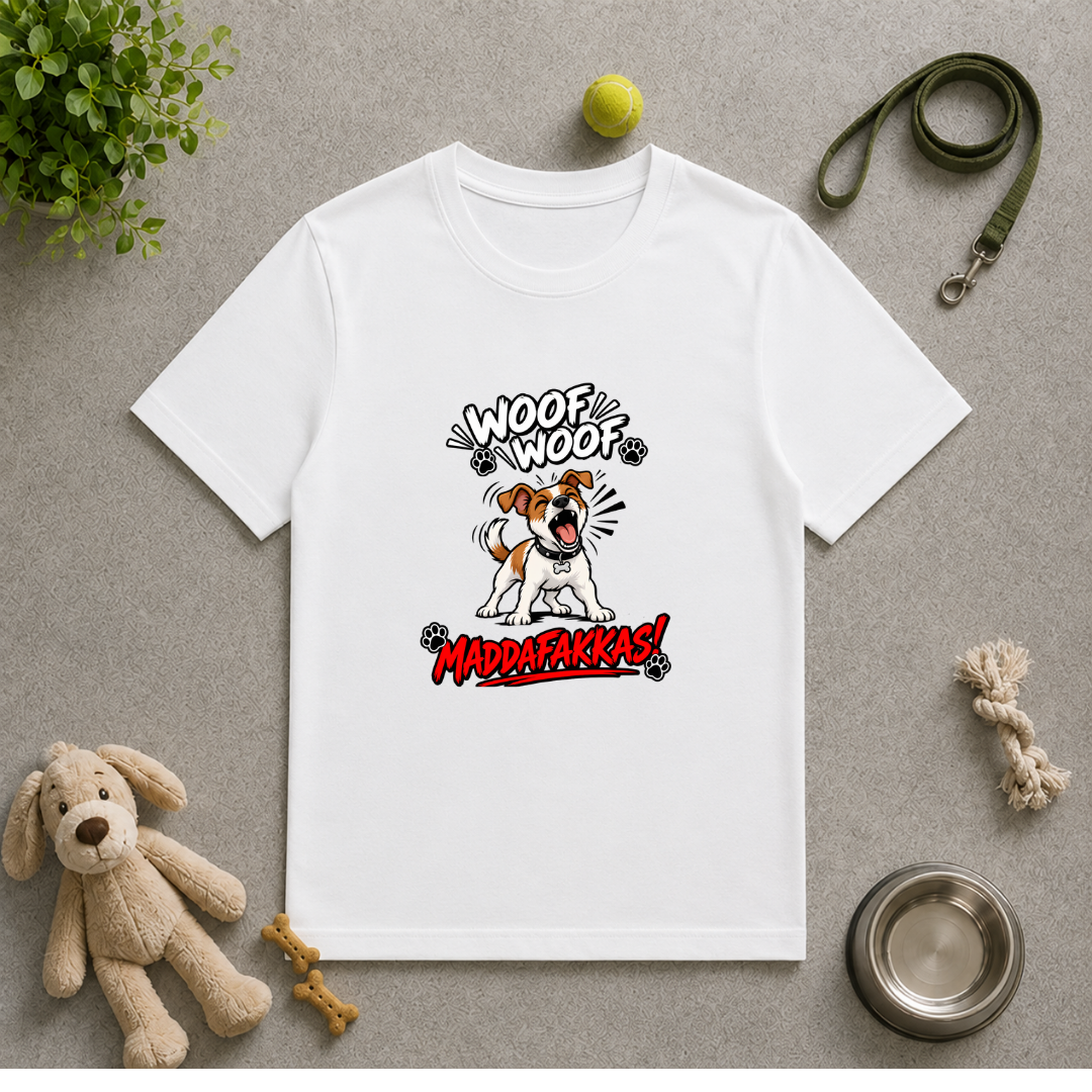 Woof Woof Maddafakkas! – Jack Russell with Attitude - Unisex T-Shirt