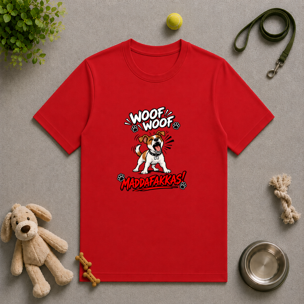 Woof Woof Maddafakkas! – Jack Russell with Attitude - Unisex T-Shirt