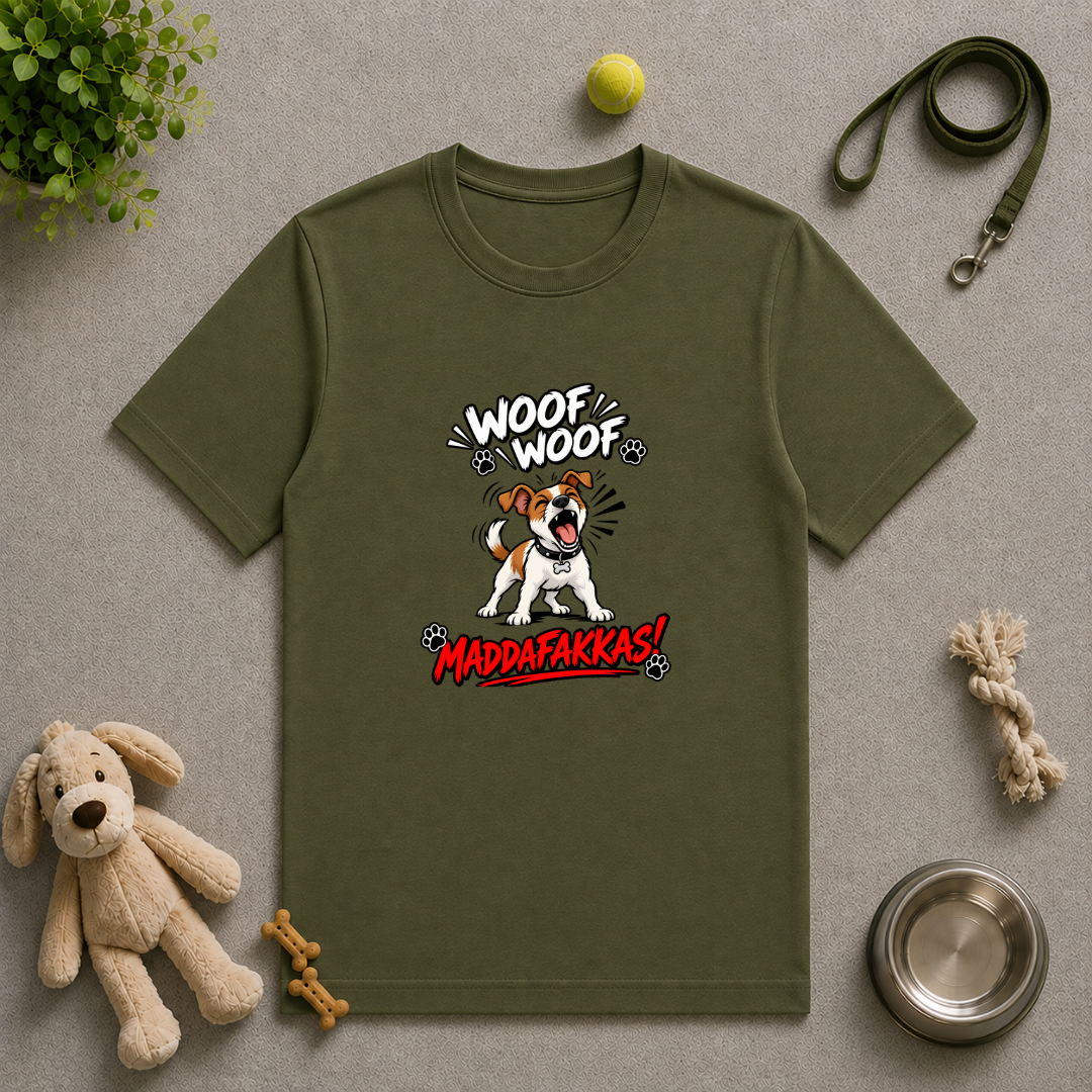 Woof Woof Maddafakkas! – Jack Russell with Attitude - Unisex T-Shirt