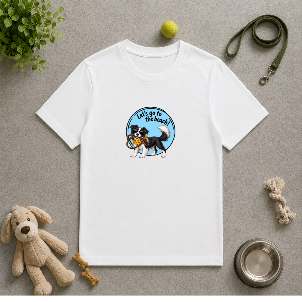 Let’s Go to the Beach! – Border Collie Adventure Dog - Unisex T-Shirt