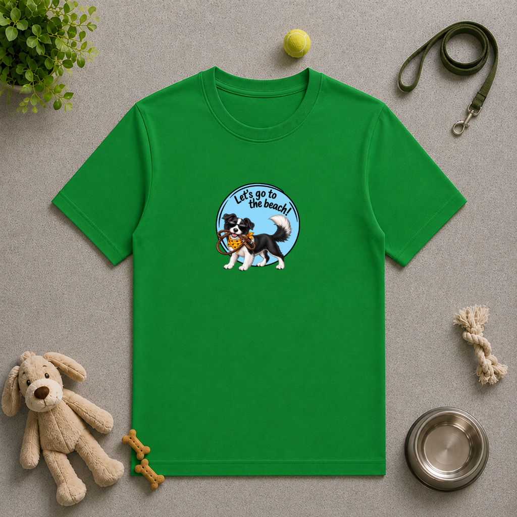 Let’s Go to the Beach! – Border Collie Adventure Dog - Unisex T-Shirt
