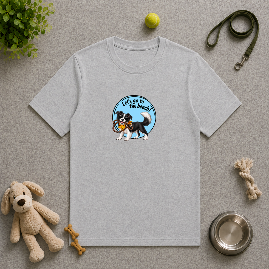 Let’s Go to the Beach! – Border Collie Adventure Dog - Unisex T-Shirt