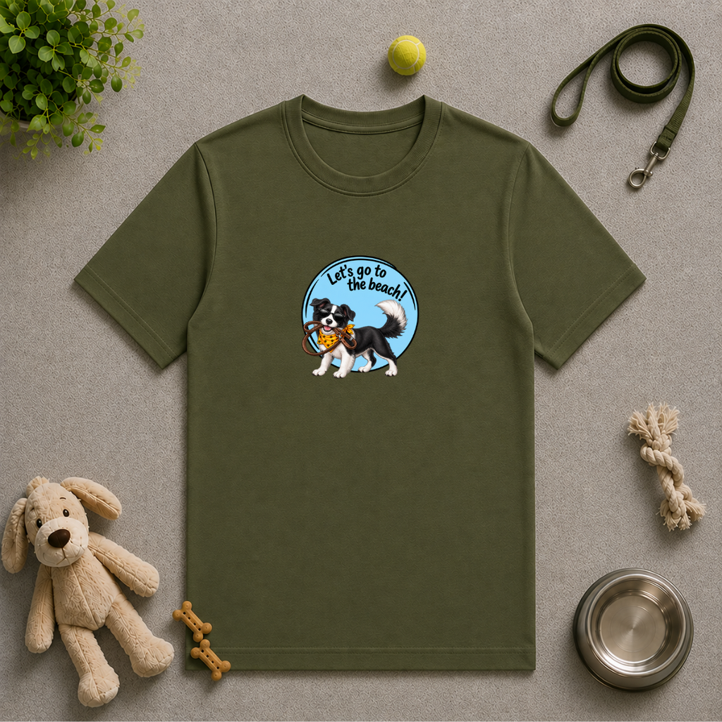 Let’s Go to the Beach! – Border Collie Adventure Dog - Unisex T-Shirt