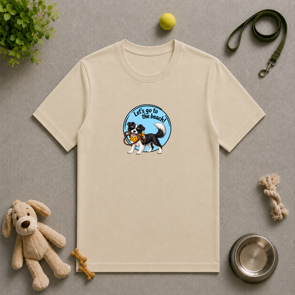 Let’s Go to the Beach! – Border Collie Adventure Dog - Unisex T-Shirt