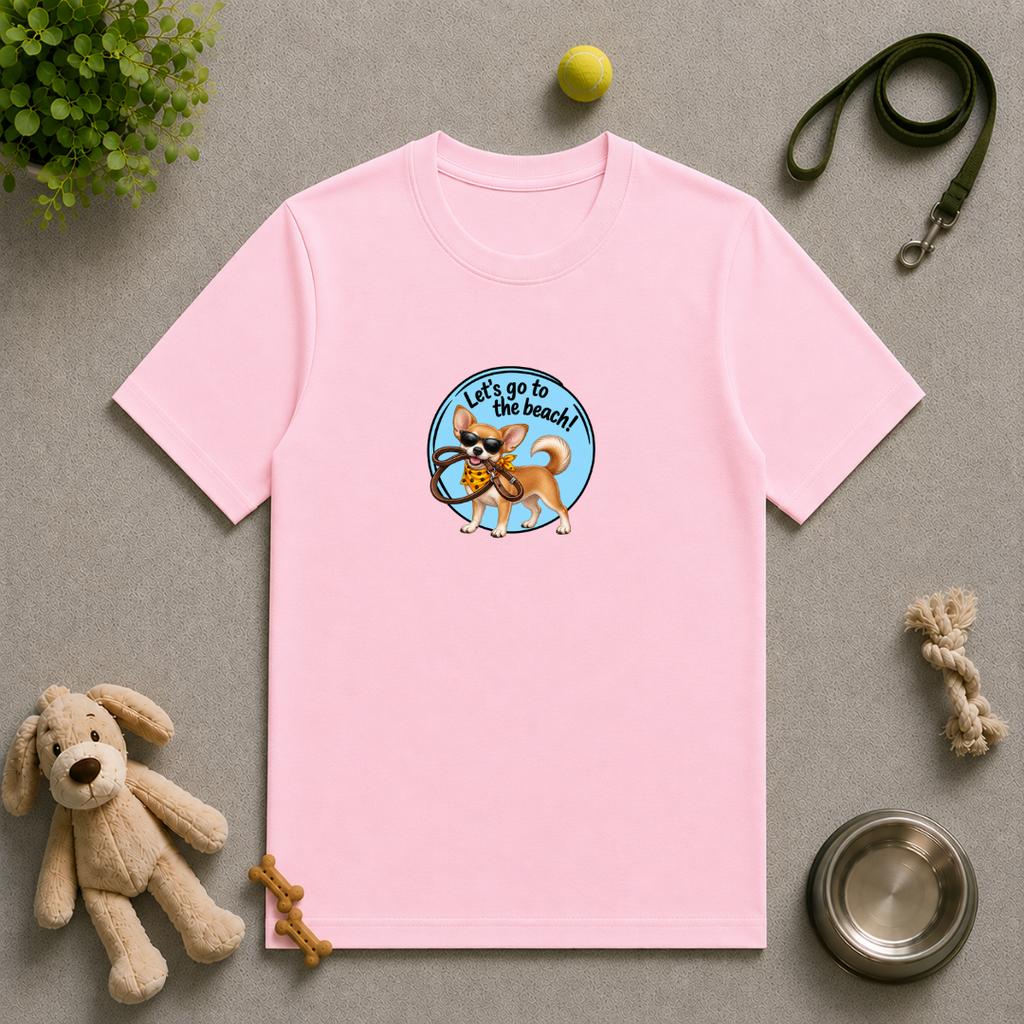 Let’s Go to the Beach! – Chihuahua Adventure Dog - Unisex T-Shirt