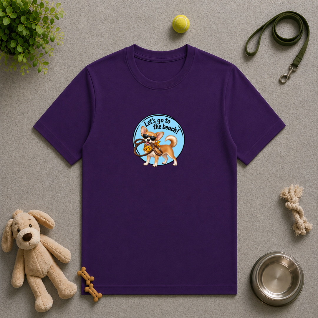 Let’s Go to the Beach! – Chihuahua Adventure Dog - Unisex T-Shirt
