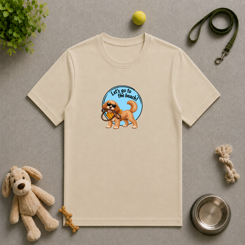 Let’s Go to the Beach! – Cockapoo Adventure Dog - Unisex T-Shirt