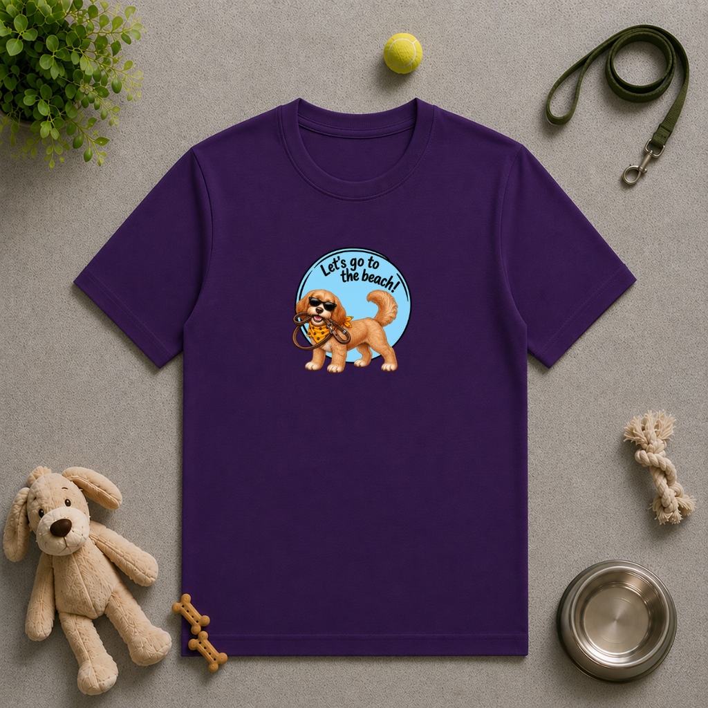 Let’s Go to the Beach! – Cockapoo Adventure Dog - Unisex T-Shirt