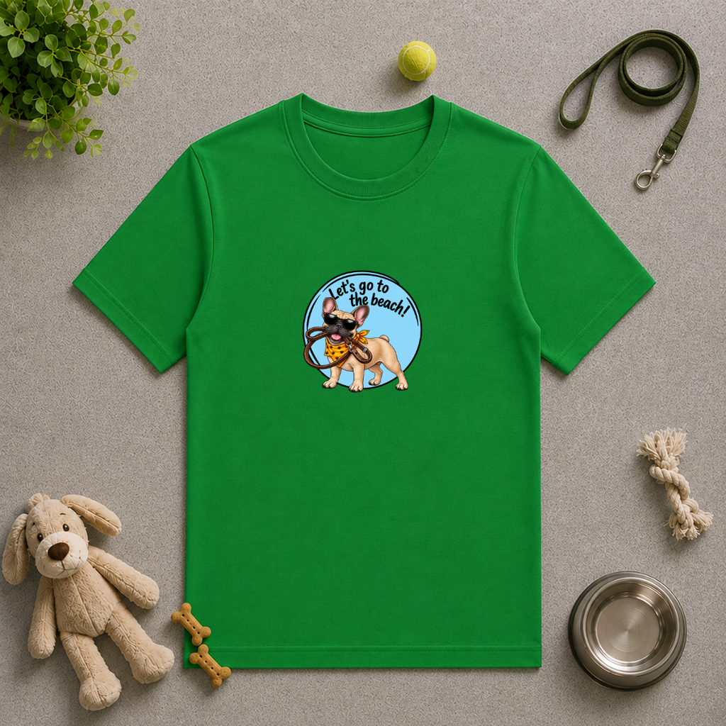 Let’s Go to the Beach! – French Bulldog Adventure Dog - Unisex T-Shirt