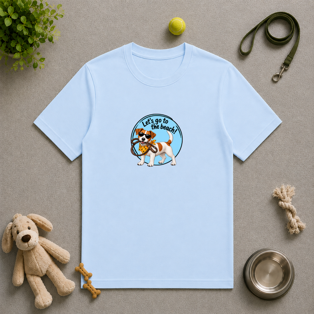 Let’s Go to the Beach! – Jack Russell Adventure Dog - Unisex T-Shirt
