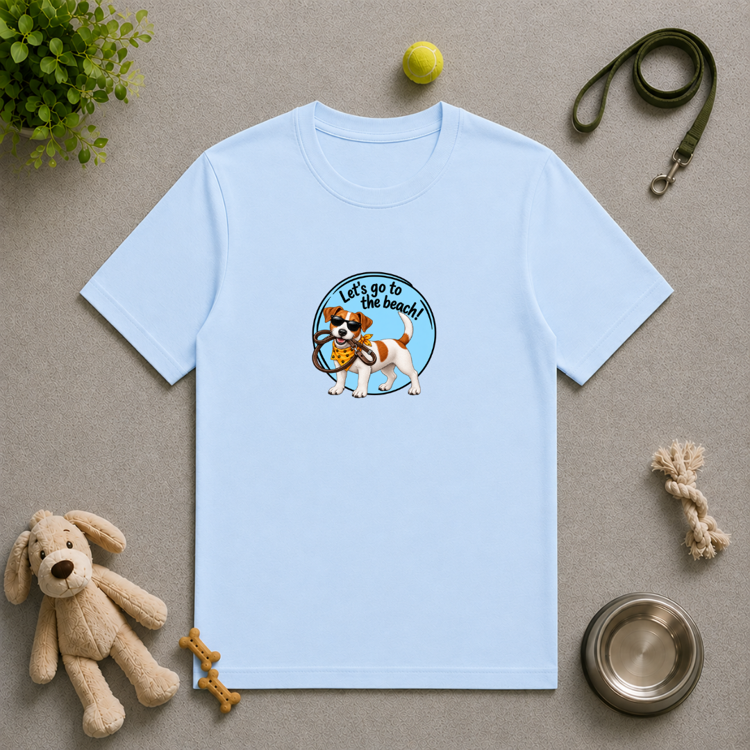 Let’s Go to the Beach! – Jack Russell Adventure Dog - Unisex T-Shirt