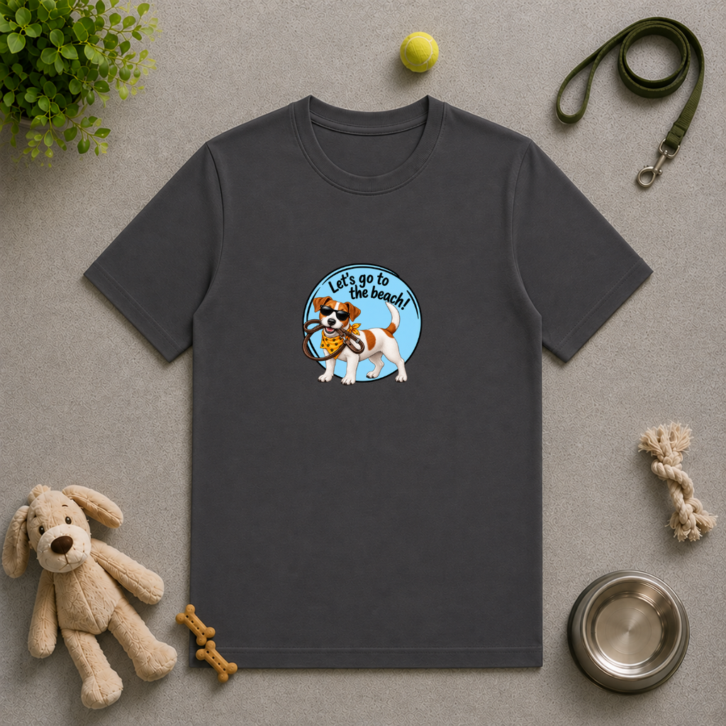 Let’s Go to the Beach! – Jack Russell Adventure Dog - Unisex T-Shirt