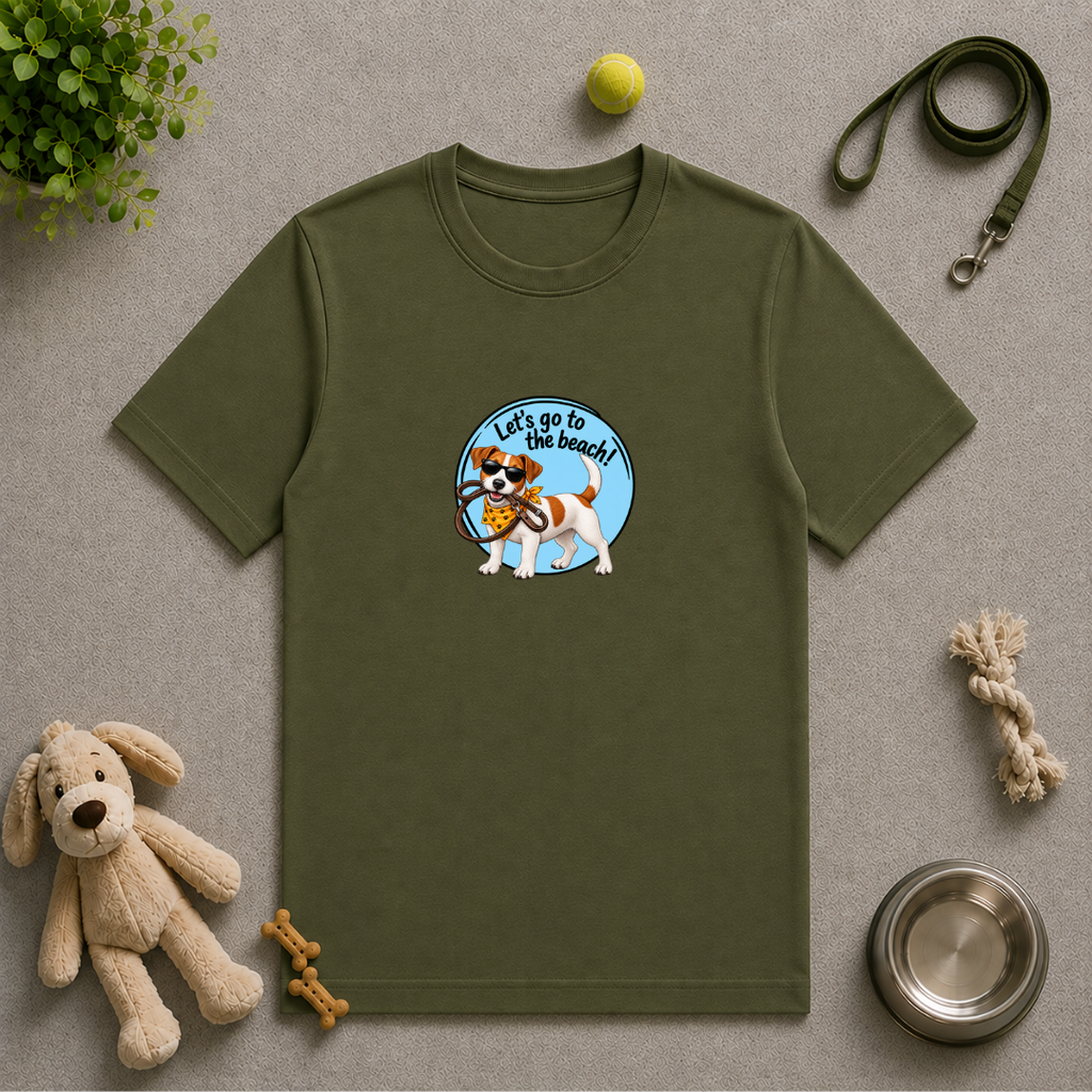 Let’s Go to the Beach! – Jack Russell Adventure Dog - Unisex T-Shirt