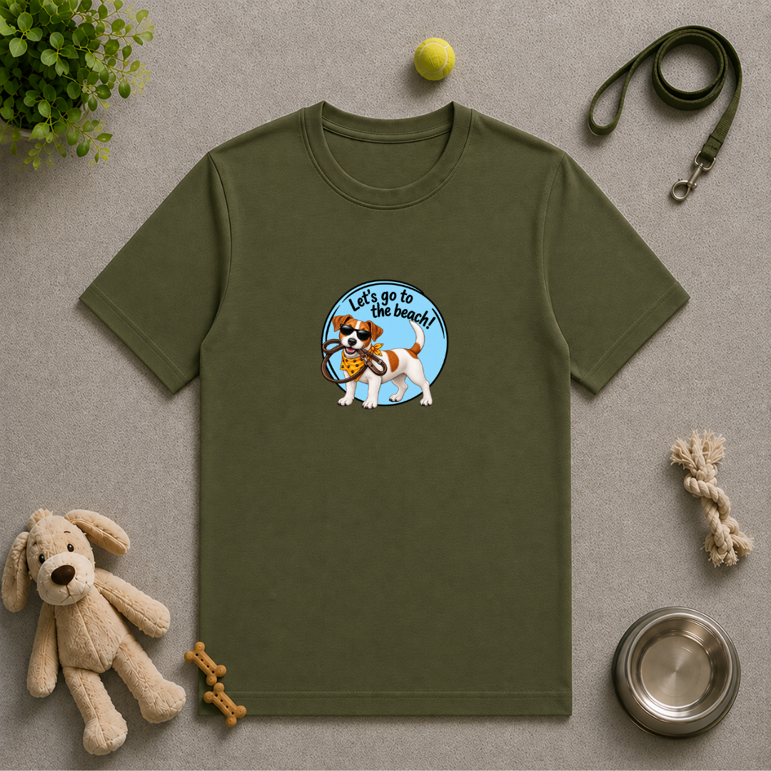 Let’s Go to the Beach! – Jack Russell Adventure Dog - Unisex T-Shirt