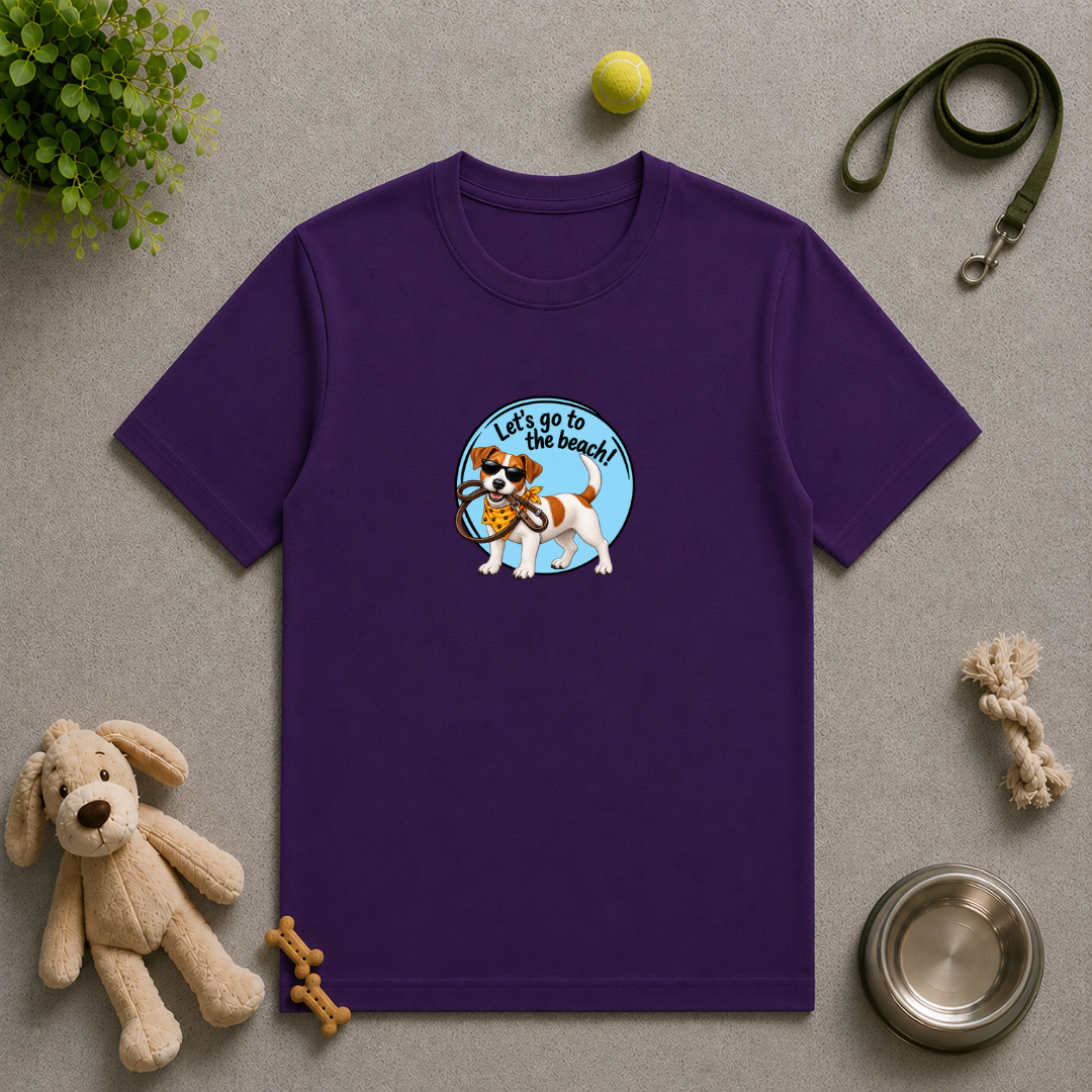 Let’s Go to the Beach! – Jack Russell Adventure Dog - Unisex T-Shirt