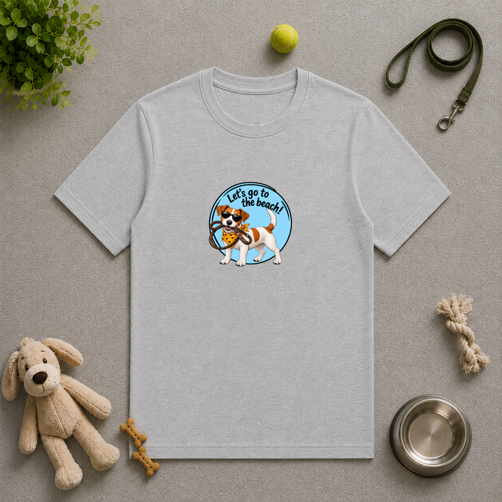 Let’s Go to the Beach! – Jack Russell Adventure Dog - Unisex T-Shirt