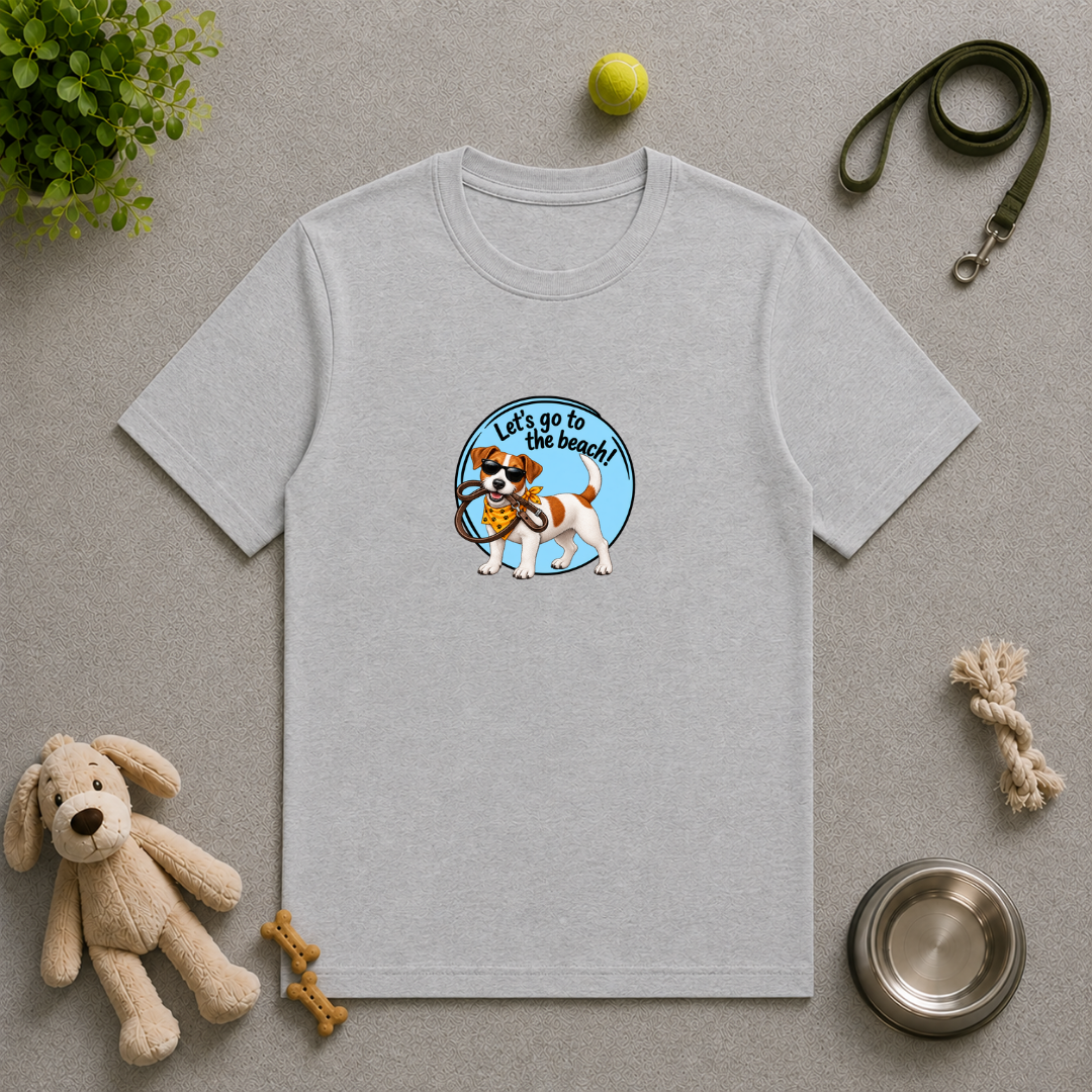 Let’s Go to the Beach! – Jack Russell Adventure Dog - Unisex T-Shirt
