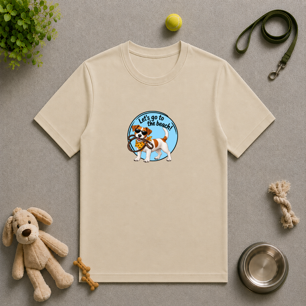 Let’s Go to the Beach! – Jack Russell Adventure Dog - Unisex T-Shirt