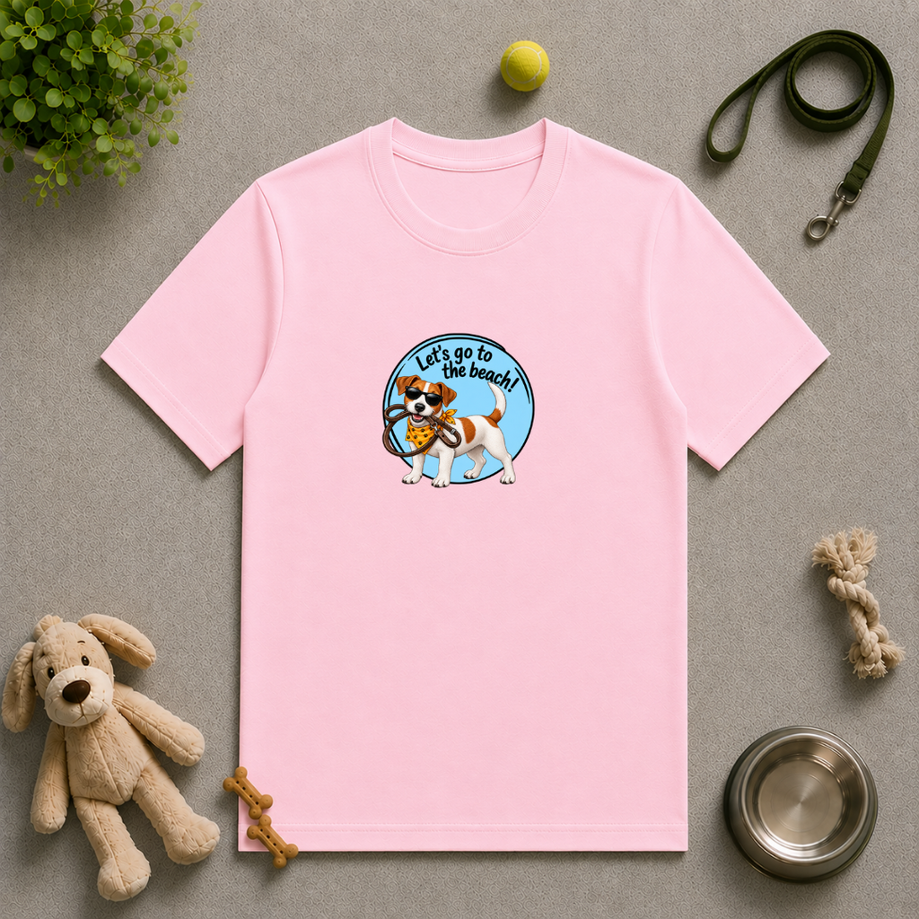 Let’s Go to the Beach! – Jack Russell Adventure Dog - Unisex T-Shirt