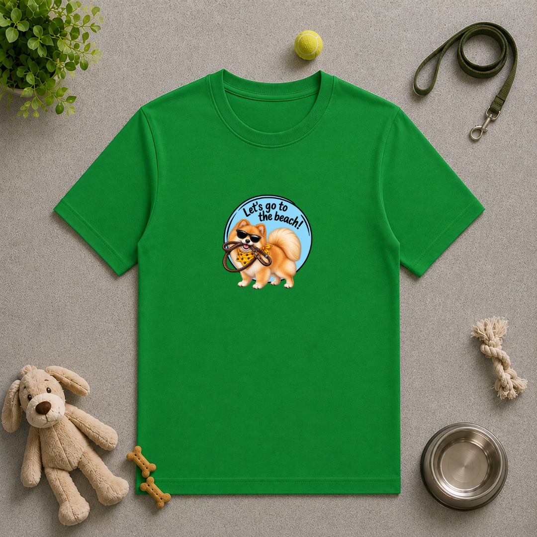 Let’s Go to the Beach! – Pomeranian Adventure Dog - Unisex T-Shirt
