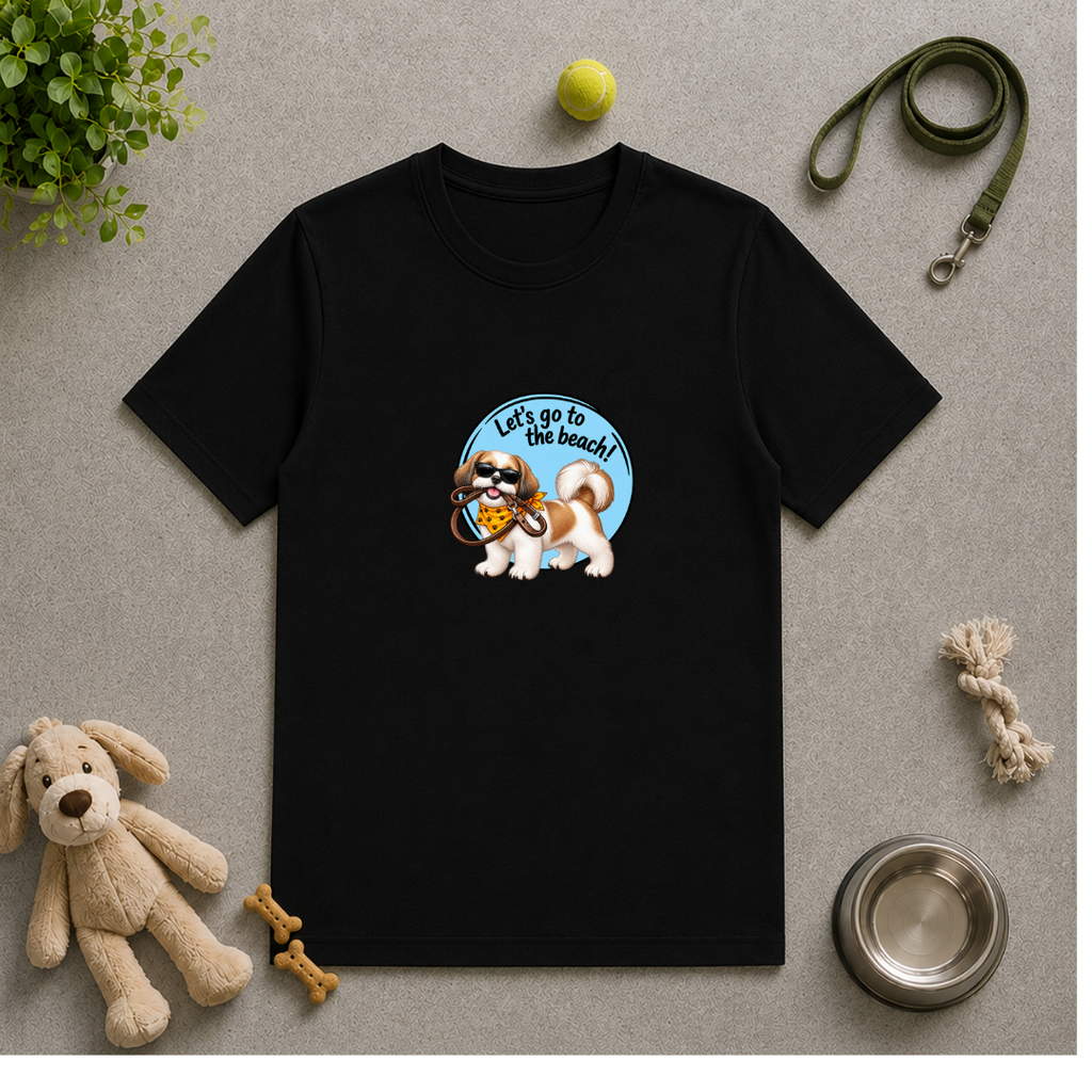 Let’s Go to the Beach! – Shih Tzu Adventure Dog - Unisex T-Shirt
