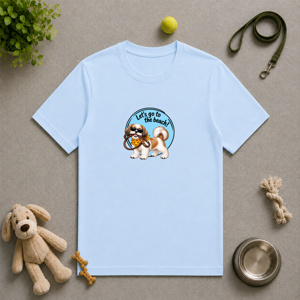 Let’s Go to the Beach! – Shih Tzu Adventure Dog - Unisex T-Shirt