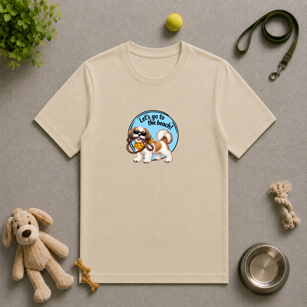 Let’s Go to the Beach! – Shih Tzu Adventure Dog - Unisex T-Shirt