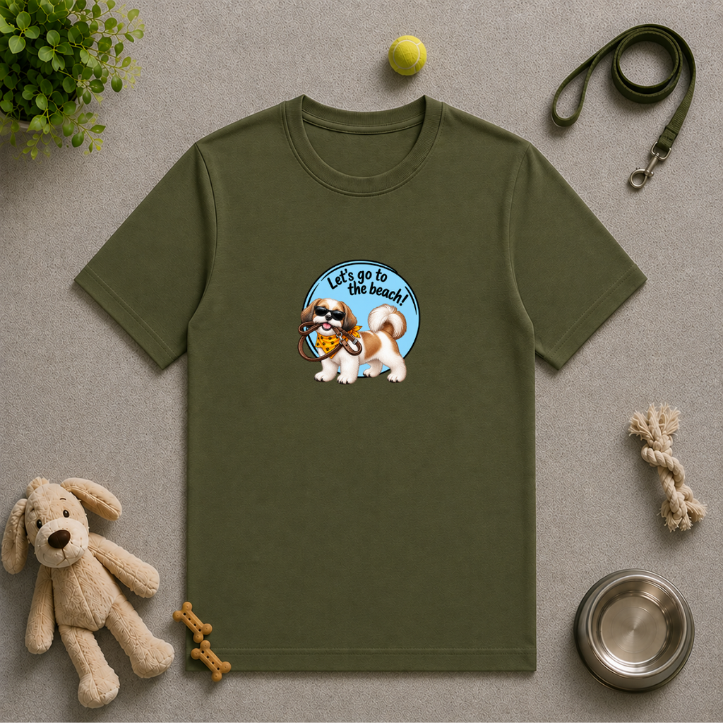 Let’s Go to the Beach! – Shih Tzu Adventure Dog - Unisex T-Shirt