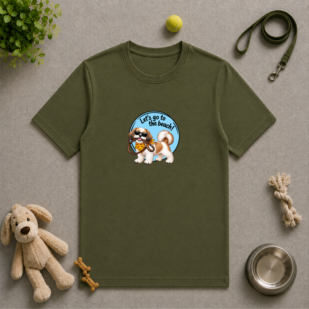 Let’s Go to the Beach! – Shih Tzu Adventure Dog - Unisex T-Shirt