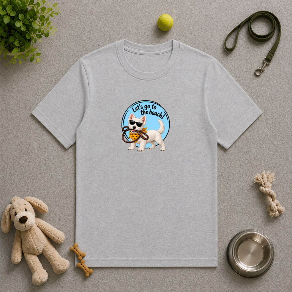 Let’s Go to the Beach! – West Highland Terrier Adventure Dog - Unisex T-Shirt
